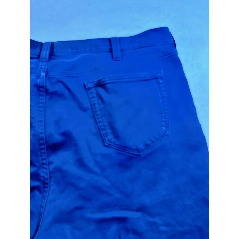 Banana Republic Traveler Athletic Tapered Fit Pants Mens 44x28 Navy Blue Stretch